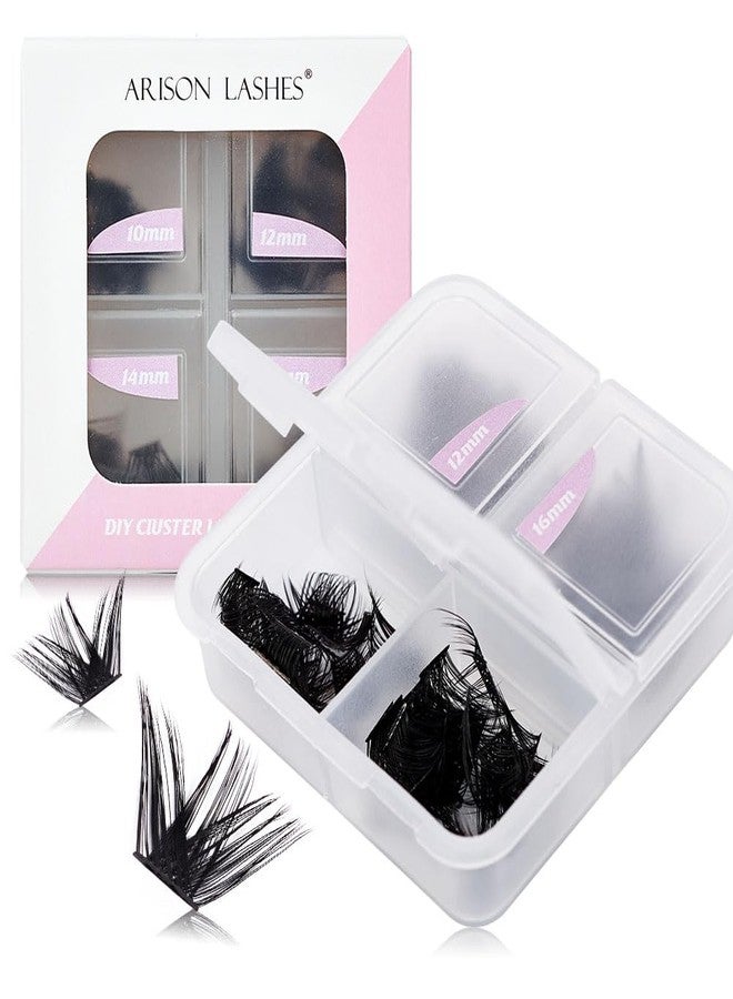 ARISON LASHES Arison Lash Clusters Eyelashes Lash Clusters, DIY Eyelash Extensions 96 Clusters Lashes, Wispy Lashes Cluster DIY at Home Individual Lashes Eyelash Clusters - Image 1