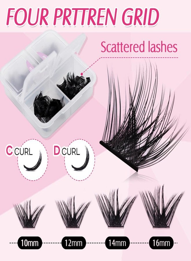 ARISON LASHES Arison Lash Clusters Eyelashes Lash Clusters, DIY Eyelash Extensions 96 Clusters Lashes, Wispy Lashes Cluster DIY at Home Individual Lashes Eyelash Clusters - Image 2