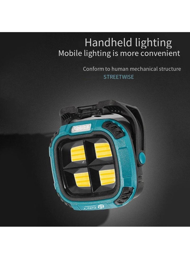 Toby's Toby’s CPL-T27 LED Floodlight-5 Light Color with 18 Lighting Modes 4000mAh Battery Emergency Red Flash Strong Illumination for Power Outages Outdoor Car Repair - Image 4