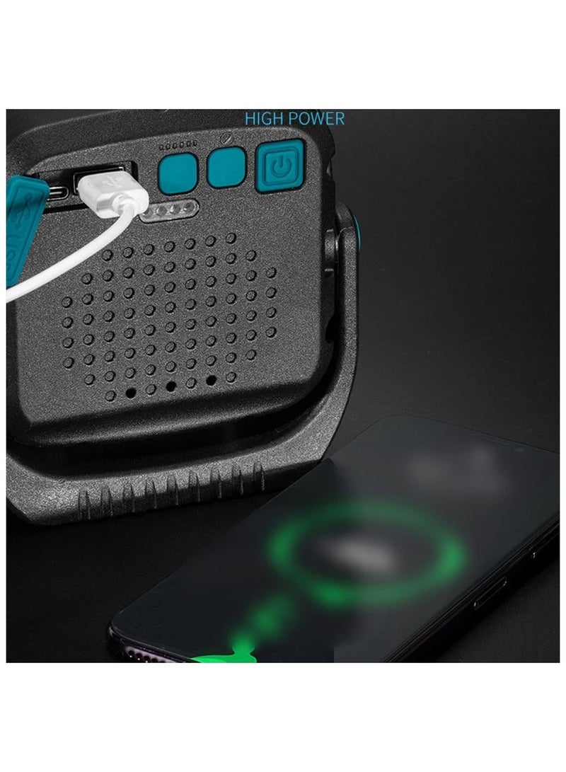 Toby's Toby’s CPL-T27 LED Floodlight-5 Light Color with 18 Lighting Modes 4000mAh Battery Emergency Red Flash Strong Illumination for Power Outages Outdoor Car Repair - Image 5