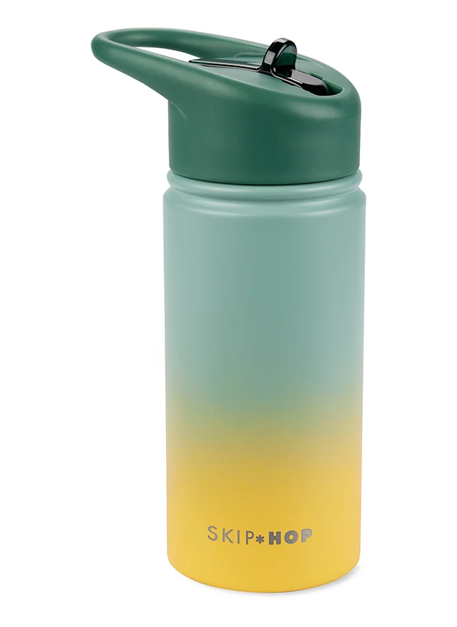 سكيب هوب Wander Stainless Steel Straw Bottle - Playful Bugs Design, Durable & Insulated for On-the-Go Sipping