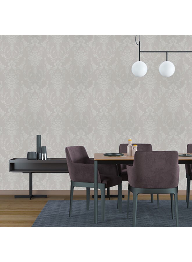 NIBEMINENT Stylish Non Woven Home Wallpaper Grey 53 x 1000centimeter - Image 2