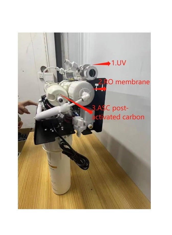 سوفاب جهاز تنقية مياه SOFAB – 8 مراحل | يحوّل مياه المدينة من 2000 TDS إلى 200 TDS (+200) | فلتر بكتيريا بدقة 0.0002 ميكرون | فلتر مسبق قابل للغسيل وإعادة الاستخدام | 378 لتر يومياً | تركيب مجاني وخدمة مجانية لمدة سنة - Image 3