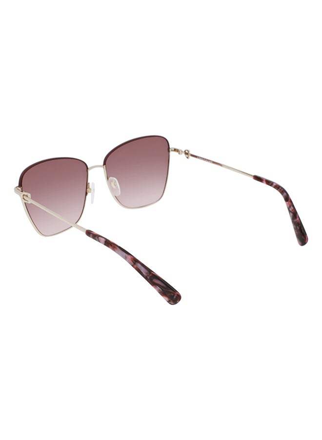 Longchamp نظارة شمسية مستطيلة للنساء مع حماية من الأشعة فوق البنفسجية - LO153S-738-5915 - مقاس العدسة: 59 مم - Image 3