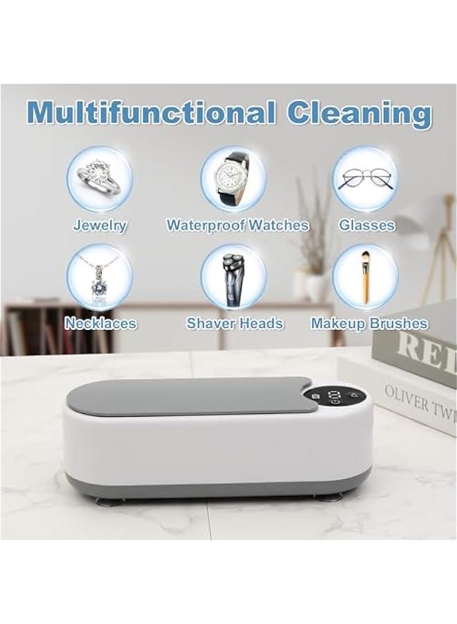 Generic Ultrasonic Jewelry Cleaner Machine, Portable Professional Sonic Jewelry Cleaner for Eye Glasses,Ring,Earring, Necklaces,Watch Strap,Makeup Brush,Gold,Ddiamond Ring - Image 3