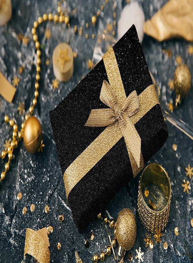 Kitico Glitter Black Wallpaper 17.7"x78.7" Self-Adhesive Peel and Stick Decorative DIY Decoration - Image 4