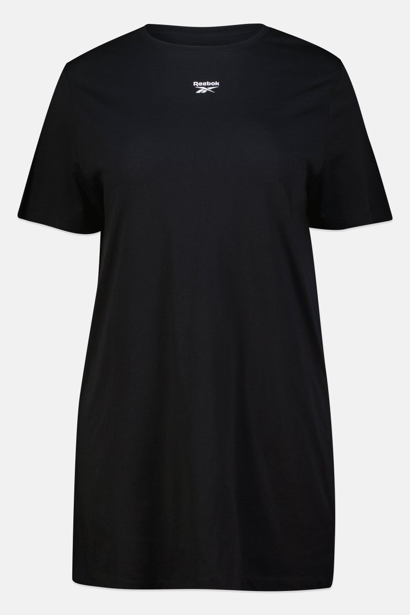 Reebok Women Plus Size Short Sleeves Outdoor T-Shirt Dress, Black - Image 2