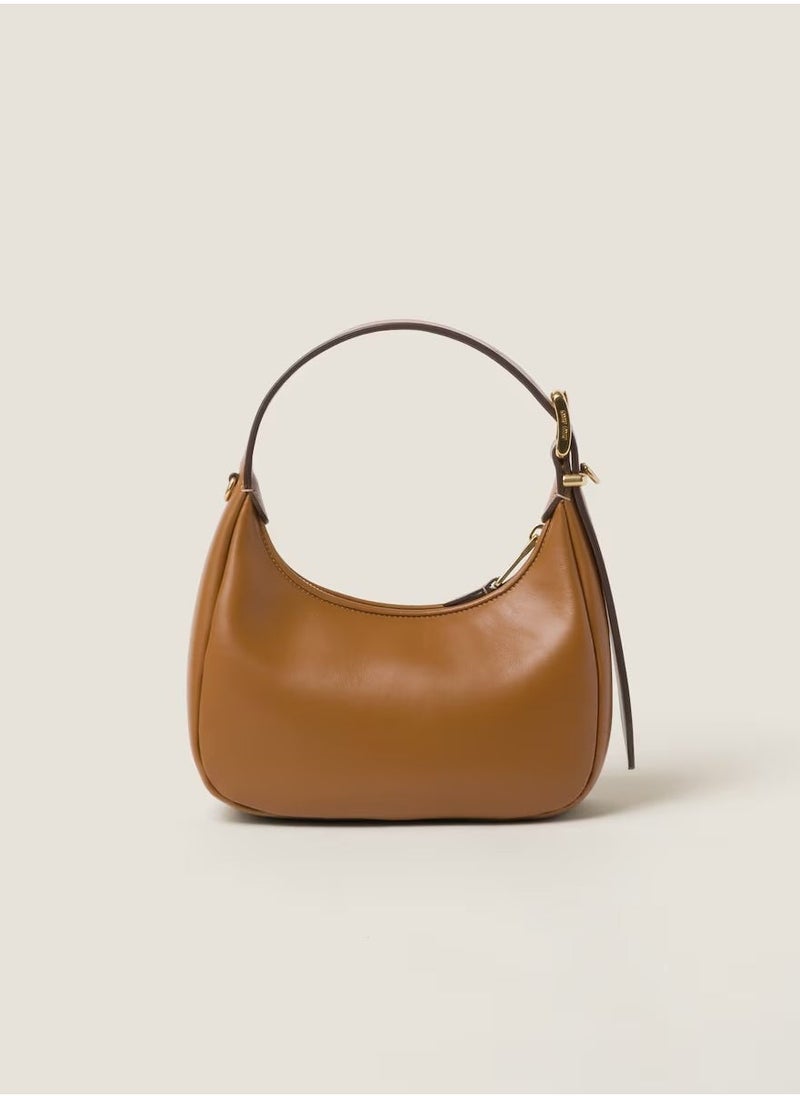 MIU - MIU Leather hobo bag shoulder Brown - Image 1