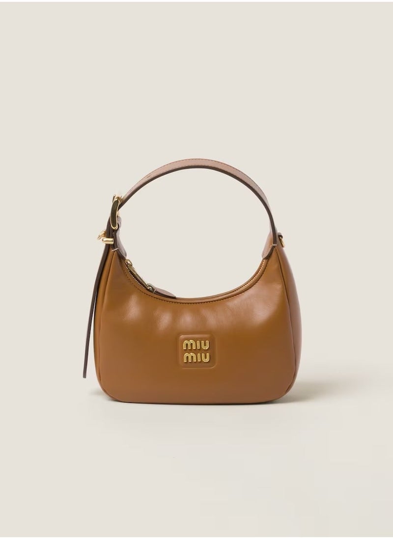 MIU - MIU Leather hobo bag shoulder Brown - Image 1