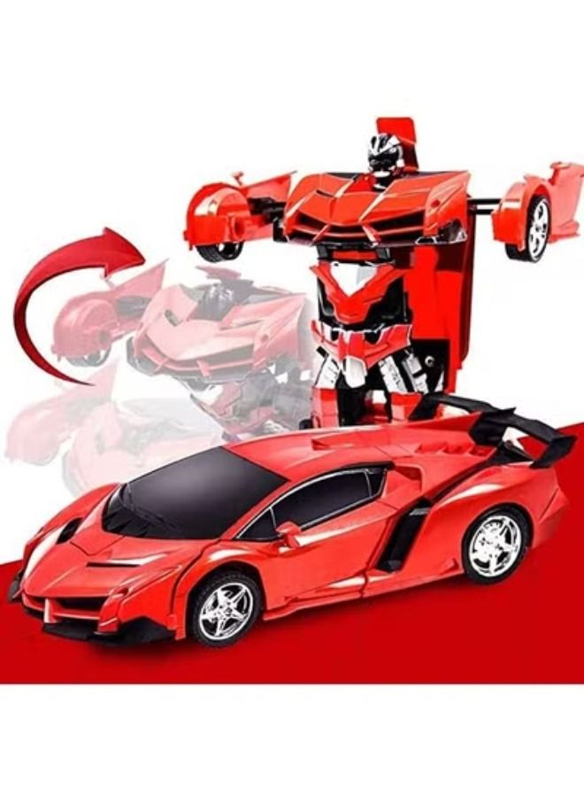 RC Car for Kids Transform Car Robot, Deformation Car Model Toy Transformation Remote Control Vehicle for Children Perfect for Birthday Gift - Image 1