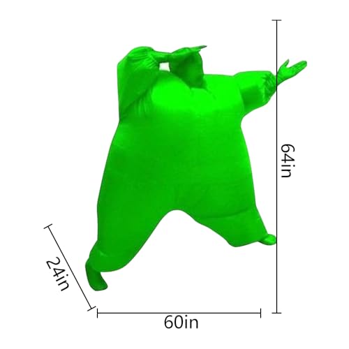 Qshine Adult Inflatable Full Body Jumpsuit Cosplay Costume Halloween Funny Fancy Dress Blow Up Party Toy - Image 3