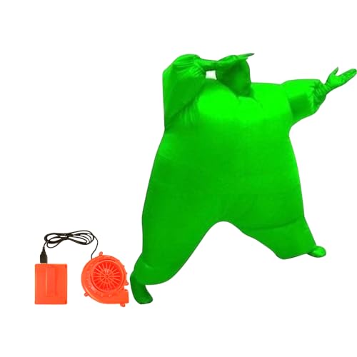 Qshine Adult Inflatable Full Body Jumpsuit Cosplay Costume Halloween Funny Fancy Dress Blow Up Party Toy - Image 1