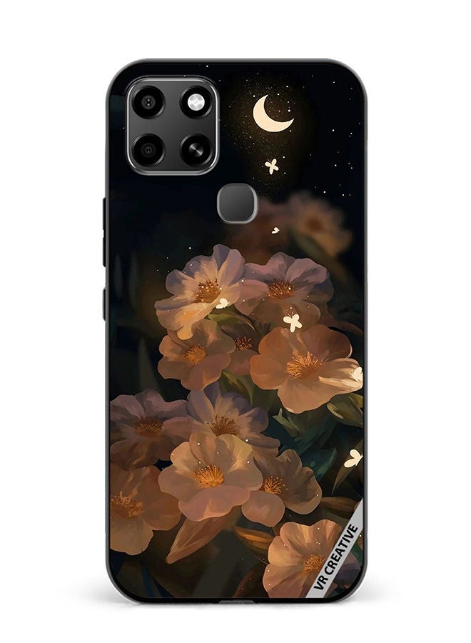 VR CREATIVE Protective Case Cover For Infinix Smart 6 Flower With Butterfly Design Multicolour - Image 1