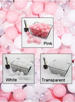 Pink/White/Transparent-100pcs