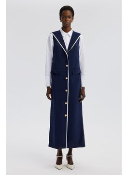 Touche Double Breasted Sleeveless Dress  - Image 1