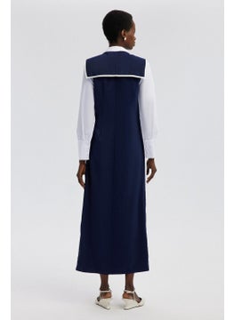 Touche Double Breasted Sleeveless Dress  - Image 4