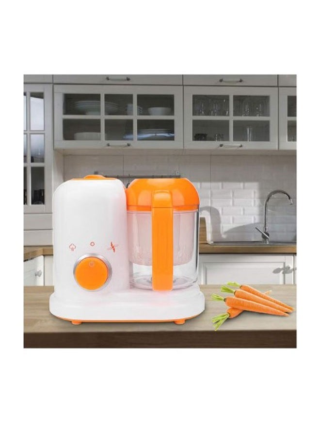 Aralifes BPA Lead Phthalate-Free Shatterproof Baby Food Steamer Blender, Orange/White  - Image 3