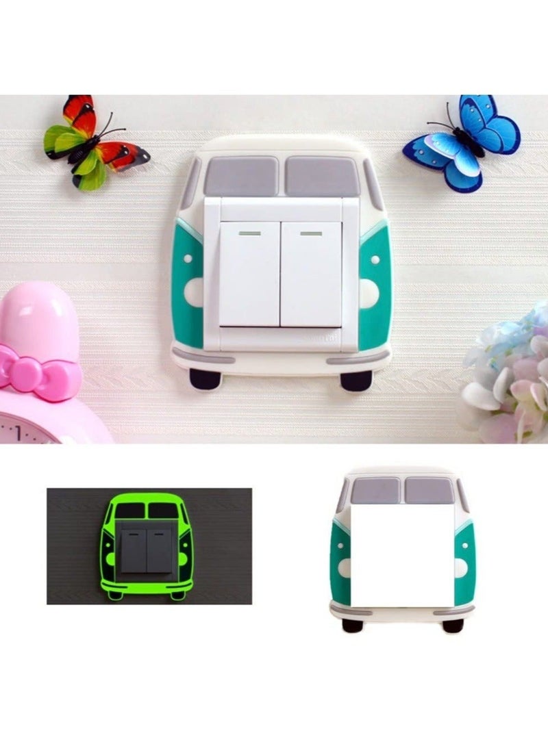 كابتن تيك Light Switch Stickers Car in the Dark Decals Decorative Art Murals for Bedroom Office Home Decoration - Image 1