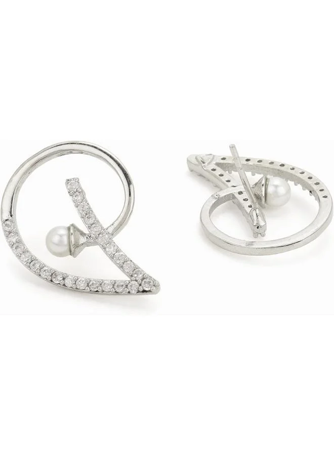 فويلا أقراط فويلا من النحاس المطلي بالماس، مقاس واحد، نحاس، بدون أحجار كريمة