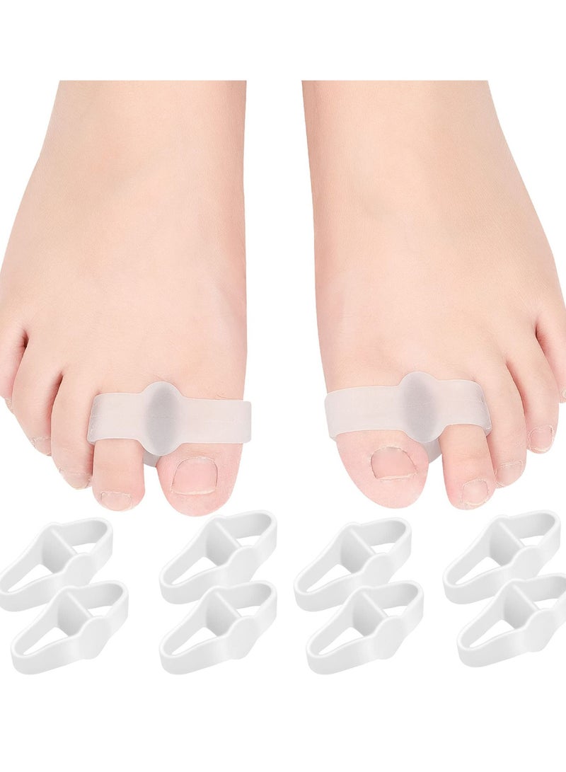 Y&D 10 Pack Gel Toe Separator, Separators with 2 Loops Corrector for Women & Men Relief Bunionette, Calluses, Blister Pain and Straighten Overlapping Hammer Bunion Overlap  - Image 1