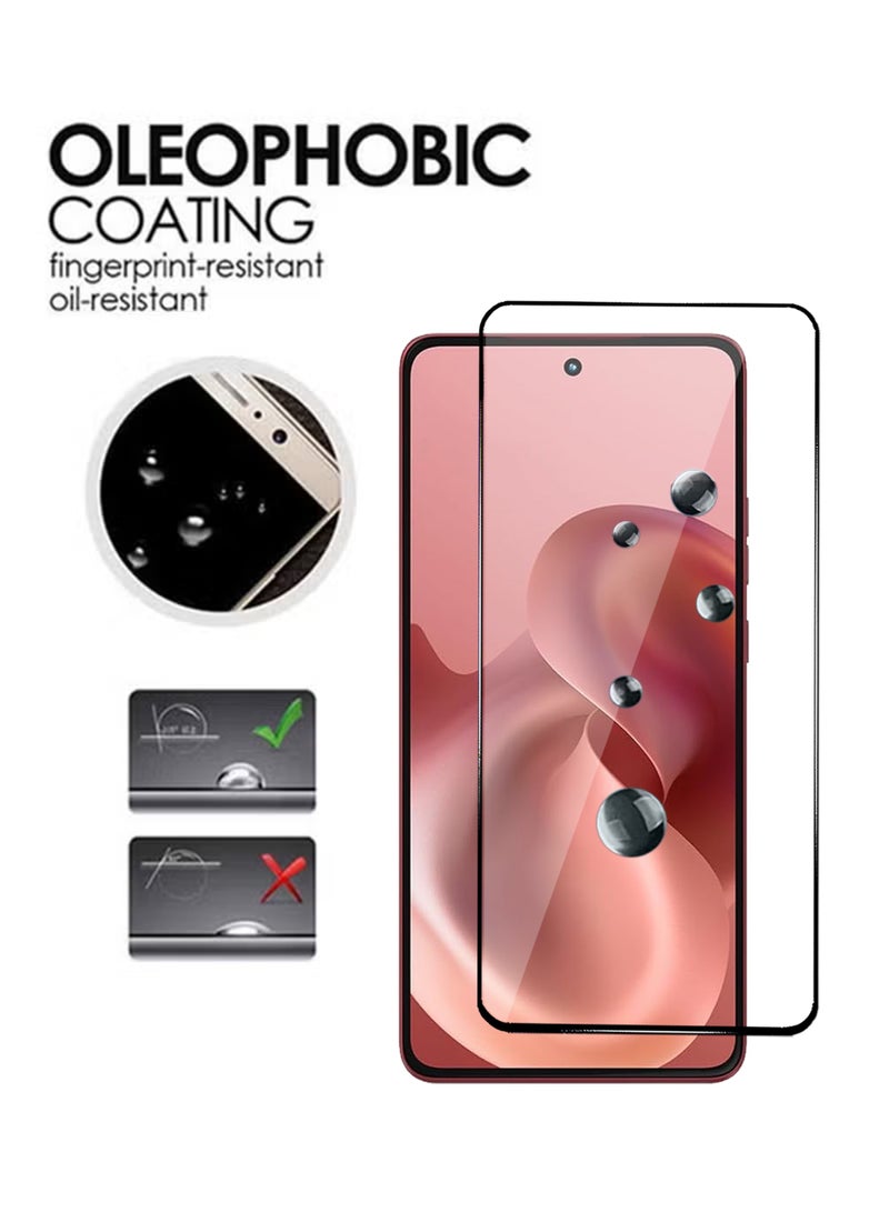 Motorola Moto G86 Screen Protector 2 Pack - Premium Full Screen Tempered Glass For Motorola Moto G86, High Transparency, Delicate Touch, Anti-Explosion, Smooth Arc Edges, Easy Installation - Image 4