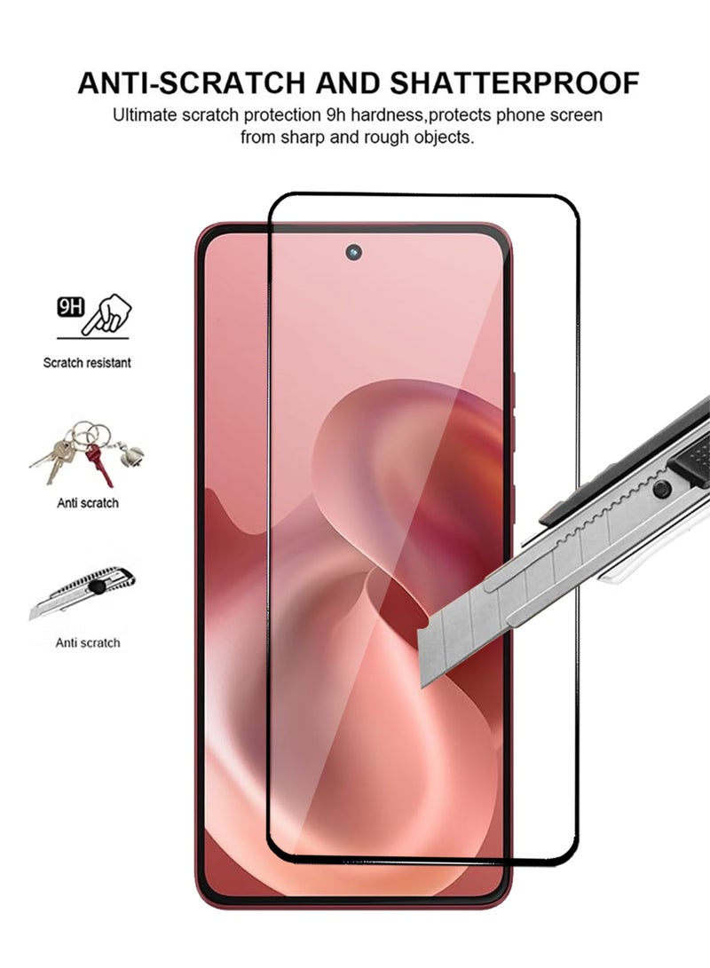 Motorola Moto G86 Screen Protector 2 Pack - Premium Full Screen Tempered Glass For Motorola Moto G86, High Transparency, Delicate Touch, Anti-Explosion, Smooth Arc Edges, Easy Installation - Image 2