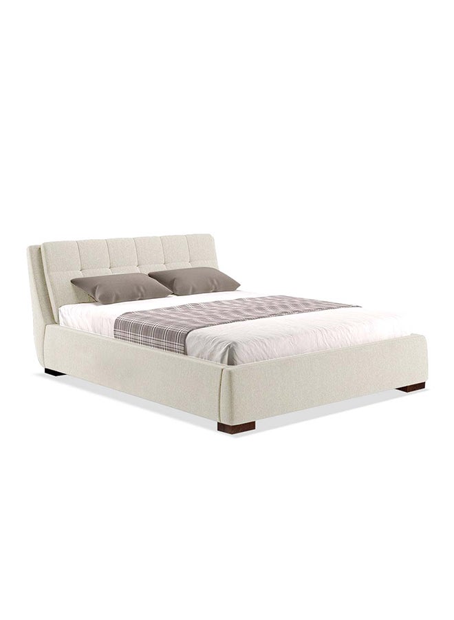 A to Z Furniture Vera Upholstered without Storage Bed 180x200cm King size Bed in Ivory Color