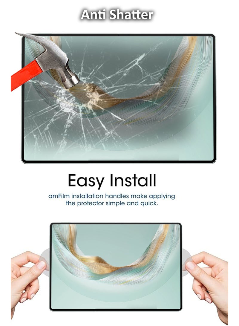 لهواوي ميت باد برو 12.2 (2025) - واقي شاشة من الزجاج المقوى - شفافية عالية، ملمس ناعم، مقاوم للانفجار، حواف منحنية ناعمة، سهل التركيب - Image 2