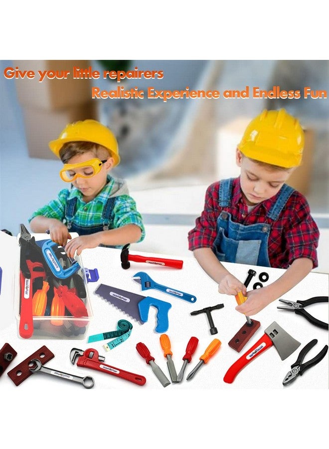 21 Pieces Kids Toy Tool Set And Power Play Tools, Construction Toys Working Tools Educational Pretend Role Play Set With A Handy Storage Box And Portable Sturdy Ideal Gifts Toolkit For Toddlers - Image 3