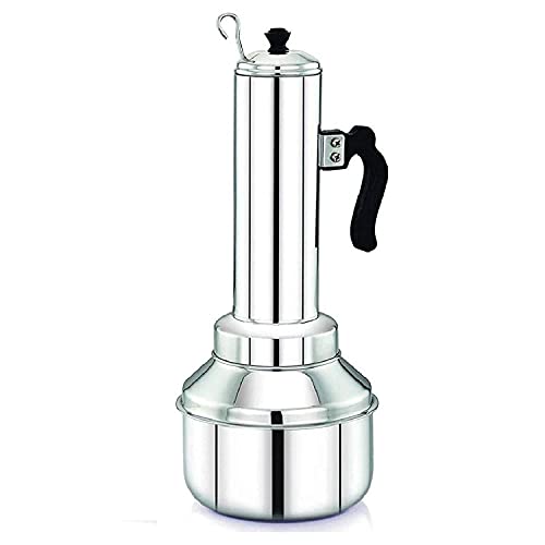 CRAFTONUS Stainless Steel Puttu Kudam Maker with Steamer Plate | Traditional Puttu Kutti with Lid & Stick | Puttu Maker for Cooker Use | Puttu Kozha Puttumakker - Image 2