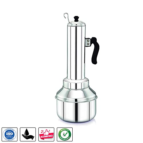 CRAFTONUS Stainless Steel Puttu Kudam Maker with Steamer Plate | Traditional Puttu Kutti with Lid & Stick | Puttu Maker for Cooker Use | Puttu Kozha Puttumakker - Image 4
