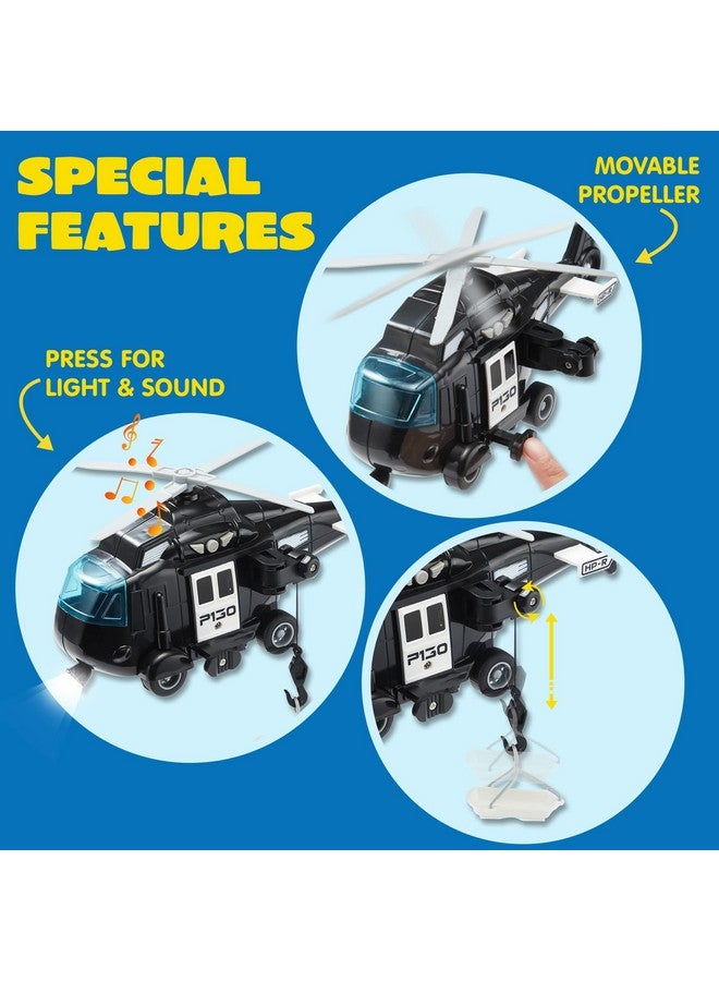 JOYIN Toddler Truck Toys for 3 4 5 6 7 Year Old Boys - Police Car Toy Set, Emergency Vehicle Playset, Friction Powered Car with Lights and Sounds, Christmas Birthday Gifts for Boys Girls Age 3-9 - Image 5