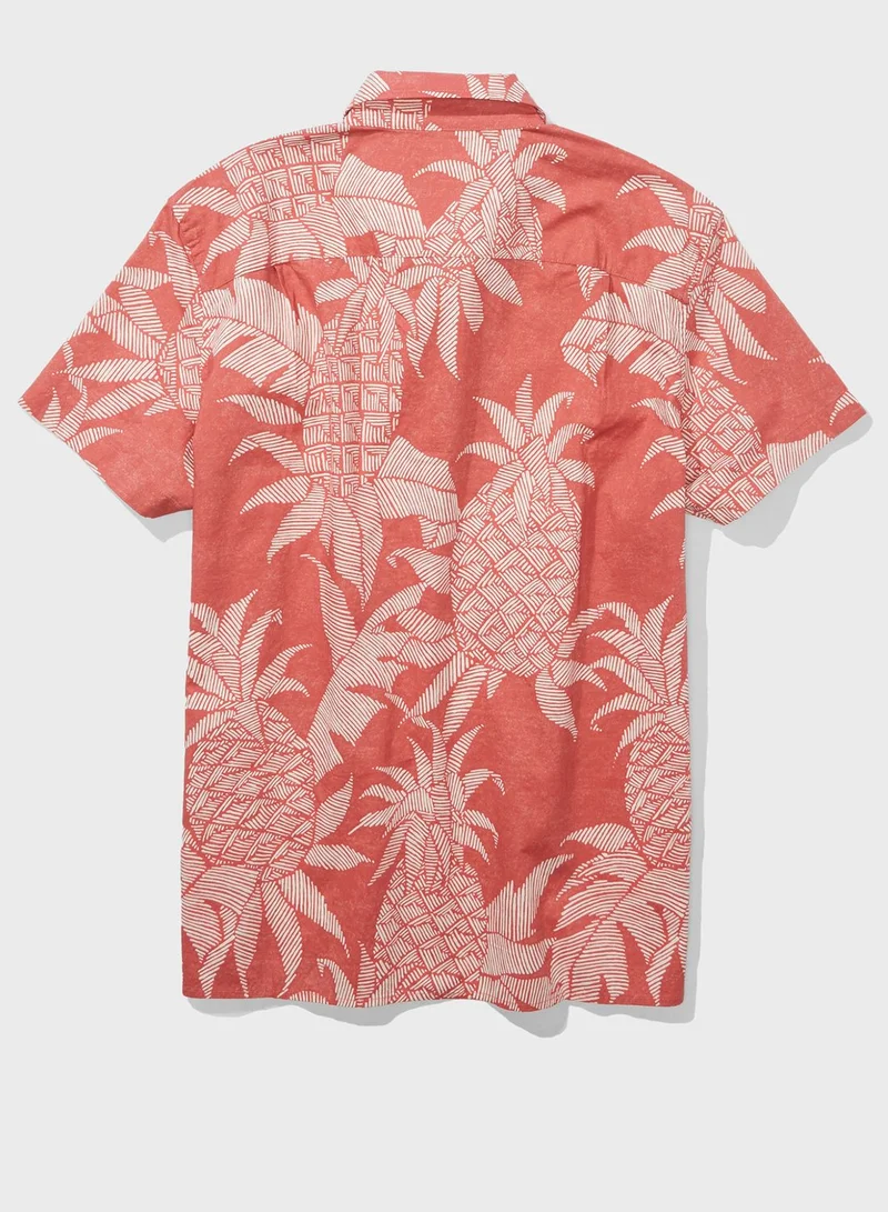 American Eagle Pineapple Print Regular Fit Shirt