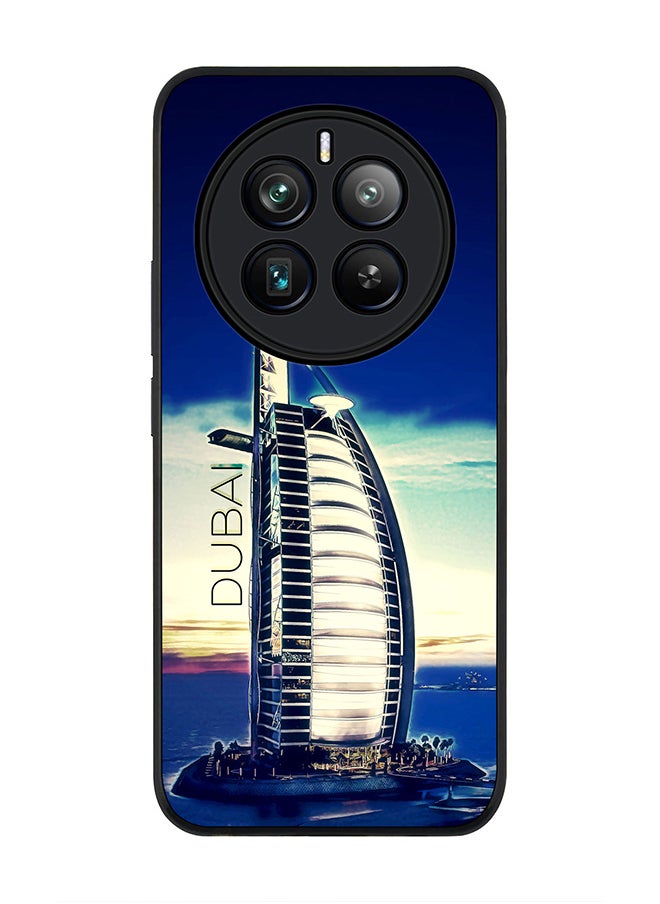 Stylizedd Rugged Black edge case for Realme 12 Pro / Realme 12 Pro Plus 5G, Slim fit Soft Case Flexible TPU Gel Thin Cover -  Burj Al Arab - Dubai  - Image 1
