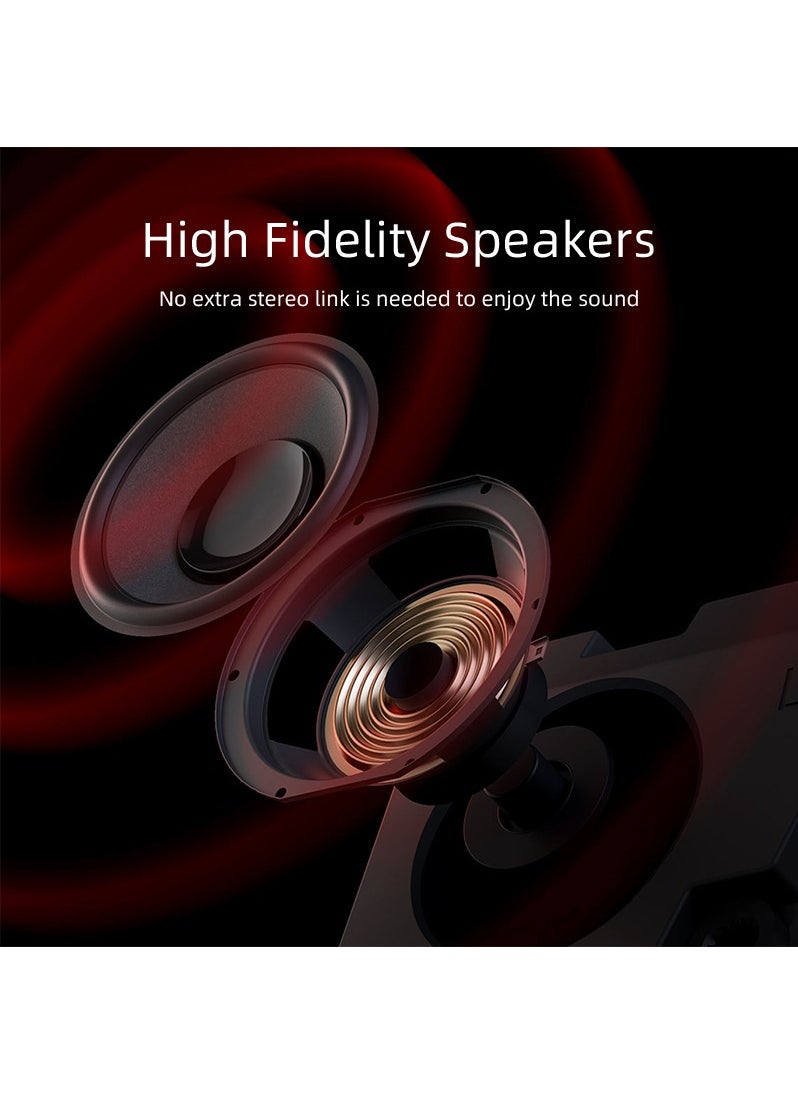 Joshberg - Android 1080P HD Portable Projector 360 Degree Rotating Home Office Projector with Stand - Image 1