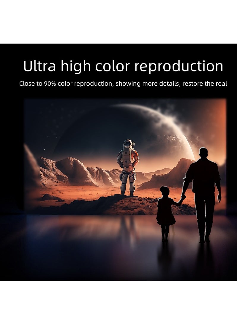 Joshberg - Android 1080P HD Portable Projector 360 Degree Rotating Home Office Projector with Stand - Image 1