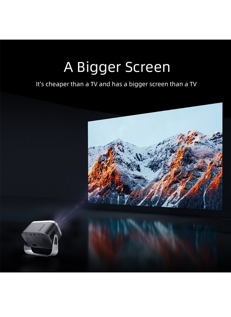 Joshberg - Android 1080P HD Portable Projector 360 Degree Rotating Home Office Projector with Stand - Image 1