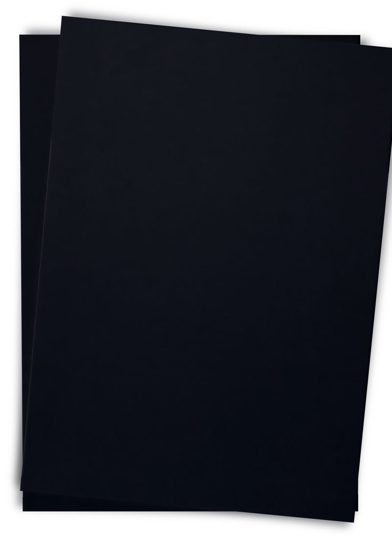 firstnock Color Card Paper Black, A5 - 20 Sheets - 250GSM Thick Colored Card Stock - Premium Craft Paper for DIY, Invitations, Arts & Crafts and Printing  - Image 2