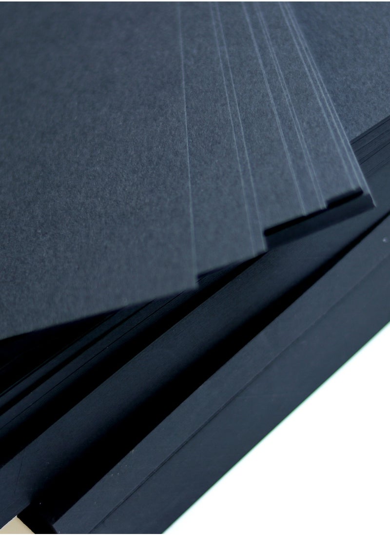 firstnock Color Card Paper Black, A5 - 20 Sheets - 250GSM Thick Colored Card Stock - Premium Craft Paper for DIY, Invitations, Arts & Crafts and Printing  - Image 3