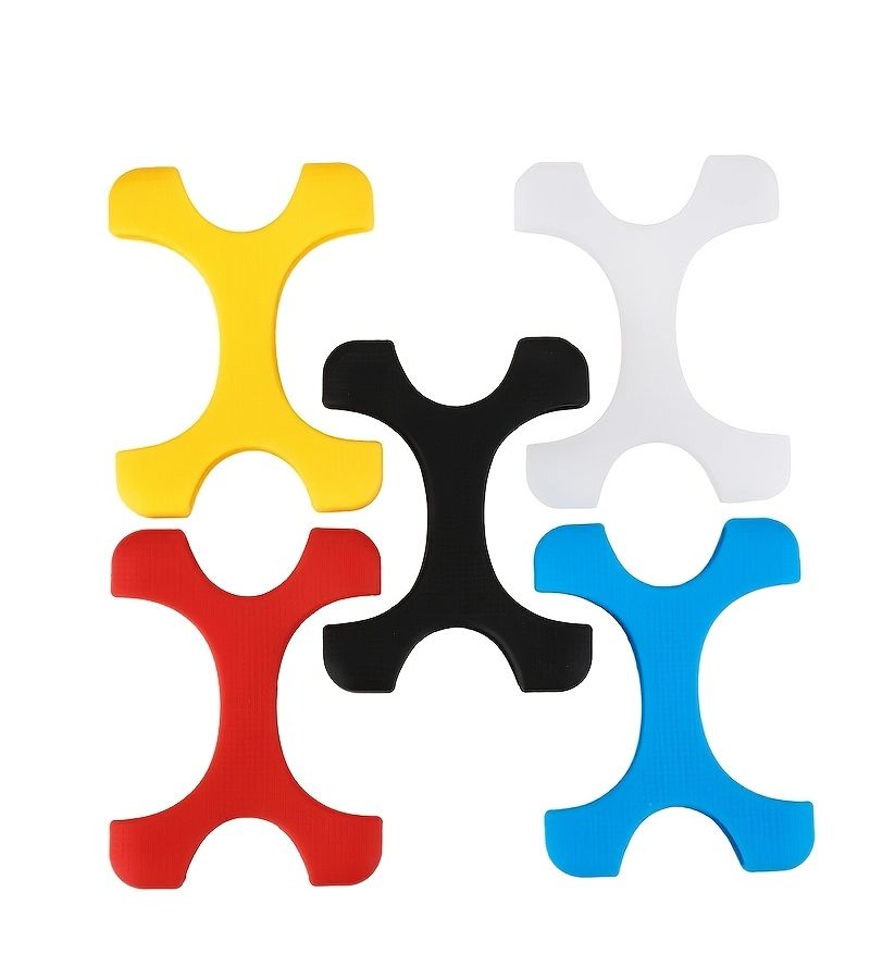 Yellow X-Shaped Silicone Protective Case For 4 5 6T Portable Hard Drives Universal Heat Dissipating Design - Image 2
