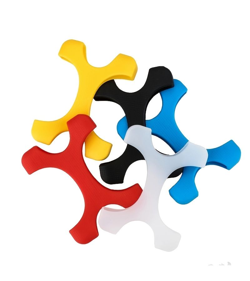 Yellow X-Shaped Silicone Protective Case For 4 5 6T Portable Hard Drives Universal Heat Dissipating Design - Image 1