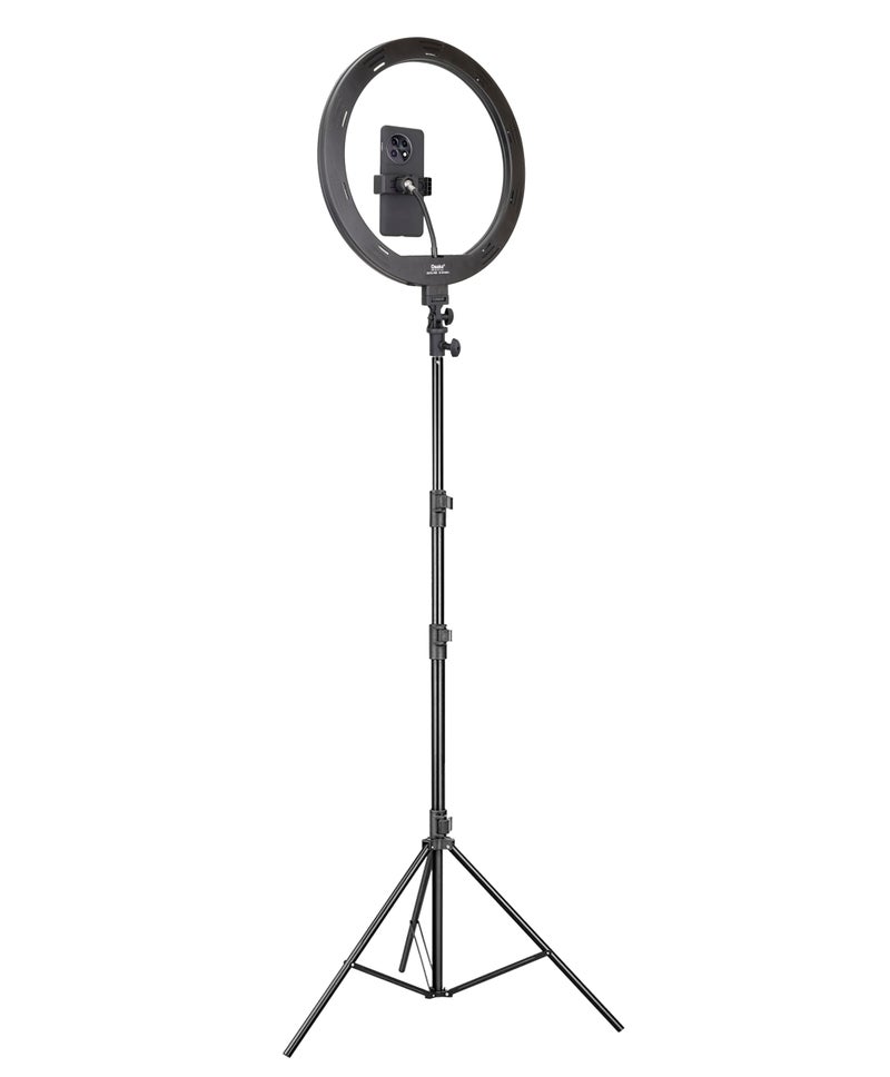 Osaka® 14Inch Professional LED Ring Light 15W Dimmable Extra Bright Lighting with 2 Color Modes for Photo Shoot Video Shoot Live Stream Makeup Compatible with iPhone & Android Smartphones. - Image 5