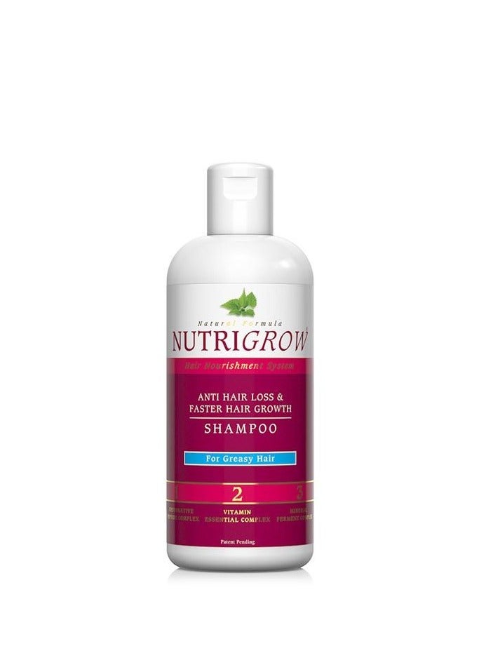 Nutrigrow Anti Hair Loss & Fast Hair Growth Shampoo 4 Greasy Hair 300 ml