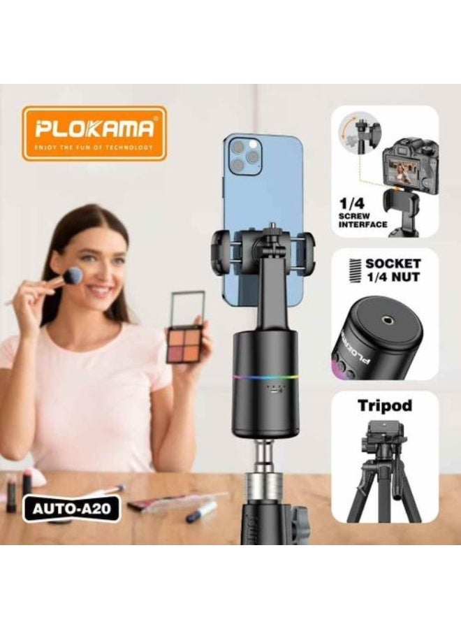 PLOKAMA SELFIE STICK AUTO-A20 360 SMART SHOOTING GIMBAL - Image 3