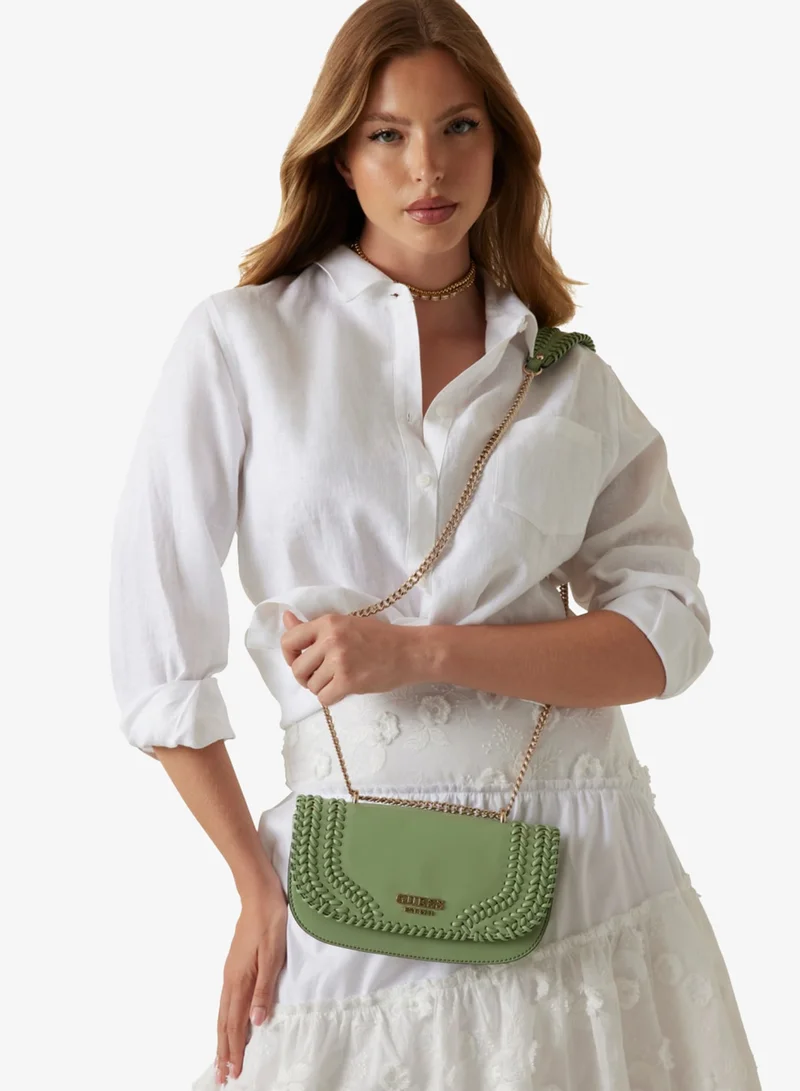 جس Tatum Convertible Flap Crossbody Bag