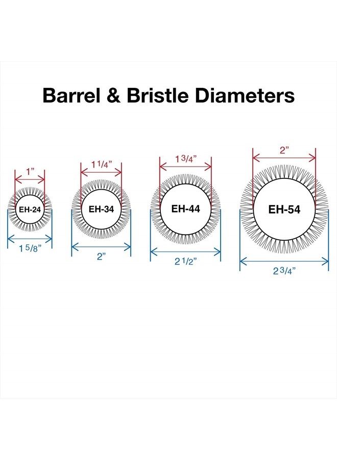 Olivia Garden EcoHair Thermal Round Bamboo Hair Brush, EH-44, 1 3/4" - Image 5