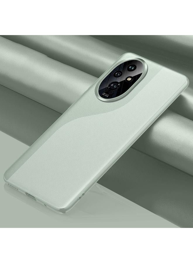 اس-توب جراب هاتف Honor 200 مصنوع من الجلد العادي ومضاد للصدمات - Image 1