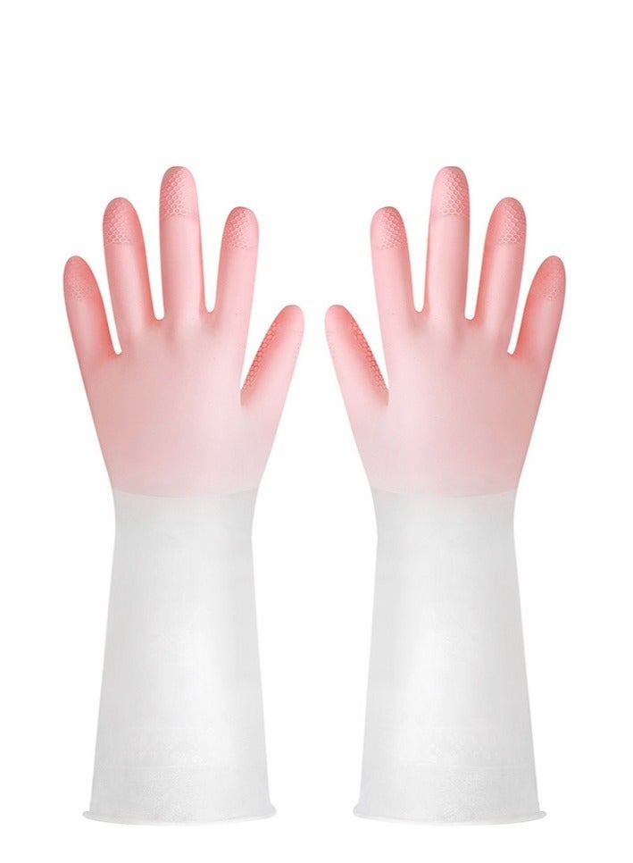 Multifunctional Kitchen Dishes Cleaning Waterproof Long Sleeved Skin Care Gloves  - Image 2