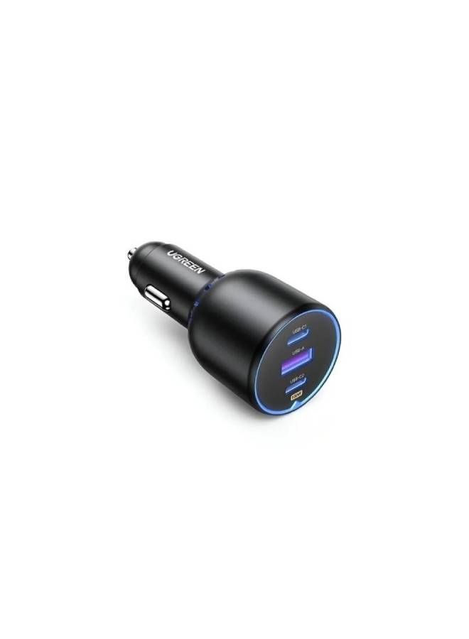 Ugreen 75W Car Charger with 2 PD Ports and 1 USB Port - Image 2