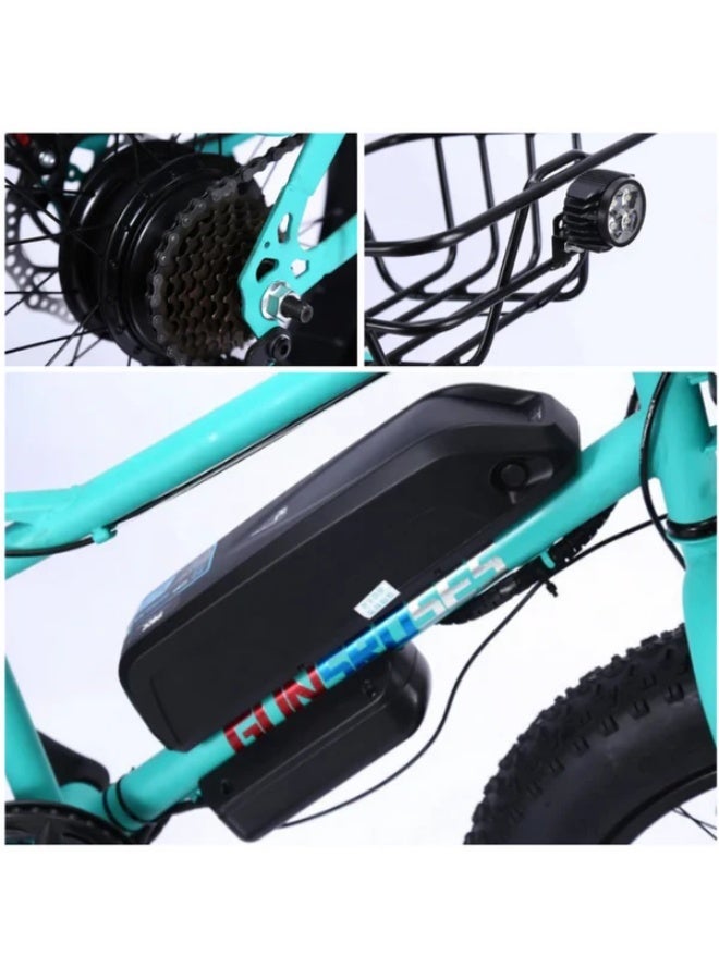 Desert Riding Electric Bike with Fat 22 Inch Tires for Off Road Adventure - Image 2